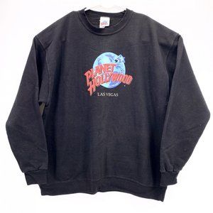 Planet Hollywood Mens Sweatshirt 2X Black